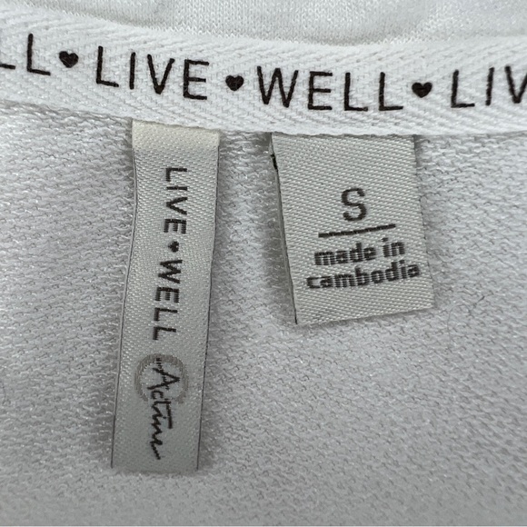 Small Live Well White Colorblock Ombré Tie Dye Short Sleeve Shirt Oversized - Picture 5 of 10